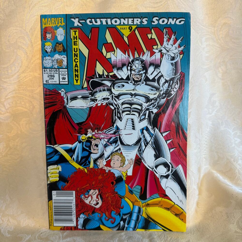 Uncanny X-Men #296 1992 Marvel X-Cutioners Song Magneto Comic Book
